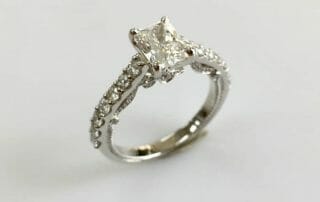 tiana cushion cut diamond ring