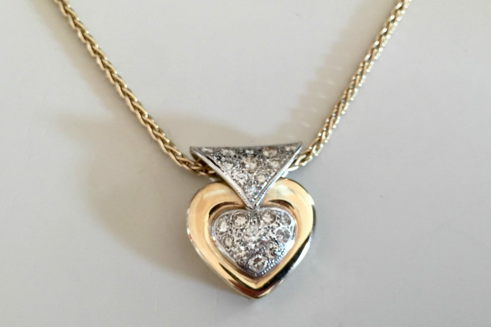 Custom Gold Heart Necklace – Keezing Kreations Boston MA