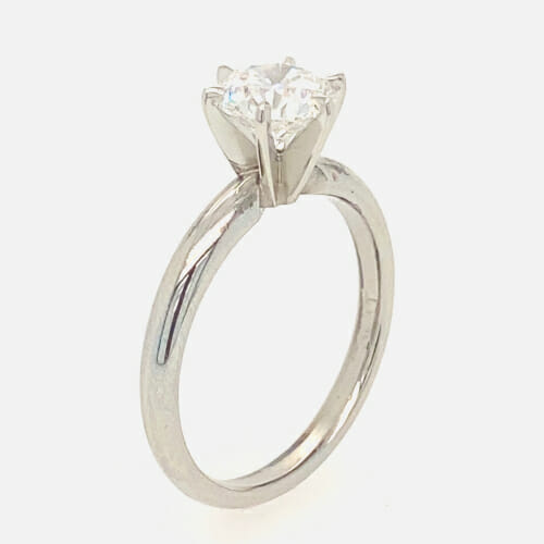 solitaire diamond engagement ring setting by keezing kreations