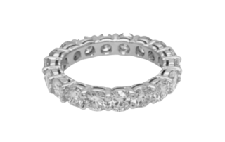 liza diamond eternity ring front view